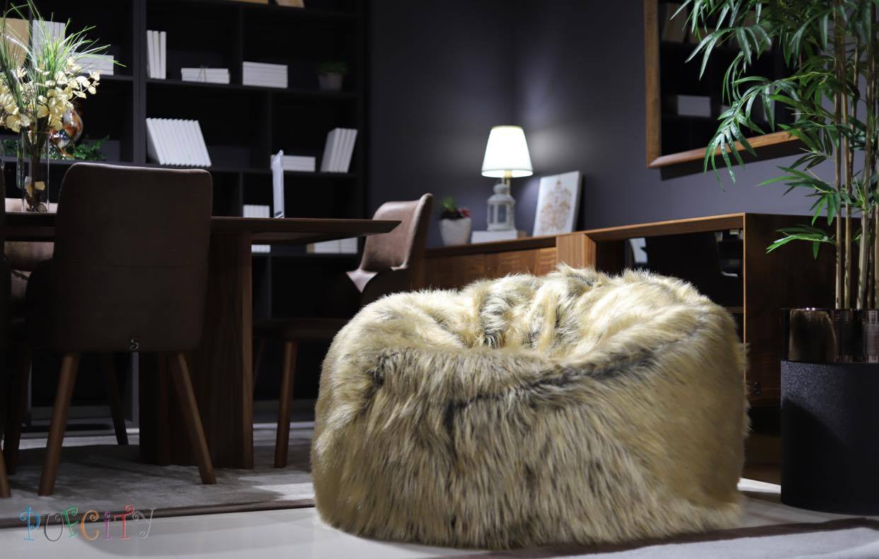 Polo Peluş Large Boy Tilki Tüyü Kahverenği